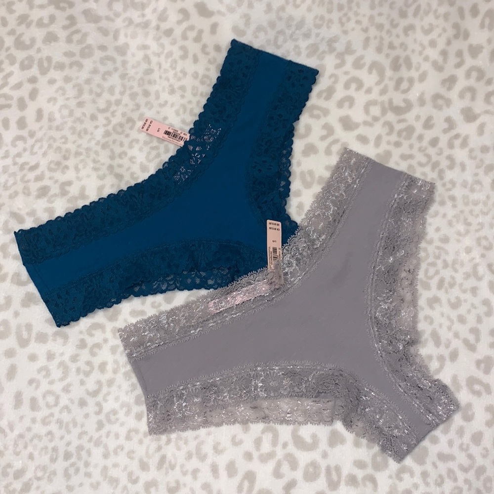 Victoria’s Secret Lace Waist Cheeky Cotton Panty Set